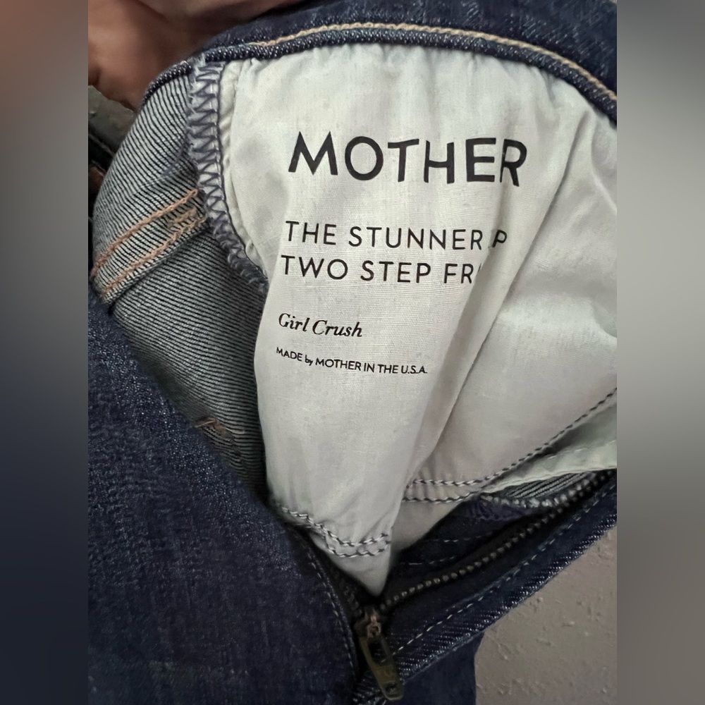 Mother The Stunner Zip Two Step Fray in Girl Crush Size 27 New - Picture 6 of 7